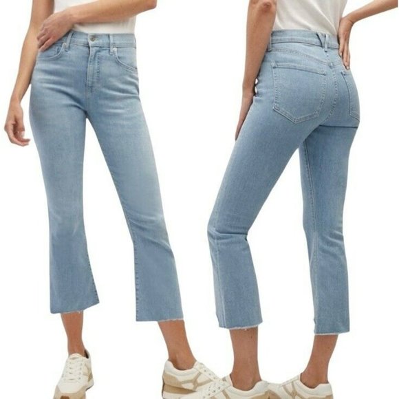 Veronica Beard CARLY KICK FLARE JEANS RAW HEM Bail Out NWT $278‎ Size 27